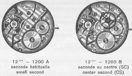 Mido 1200A, Mido 1200B